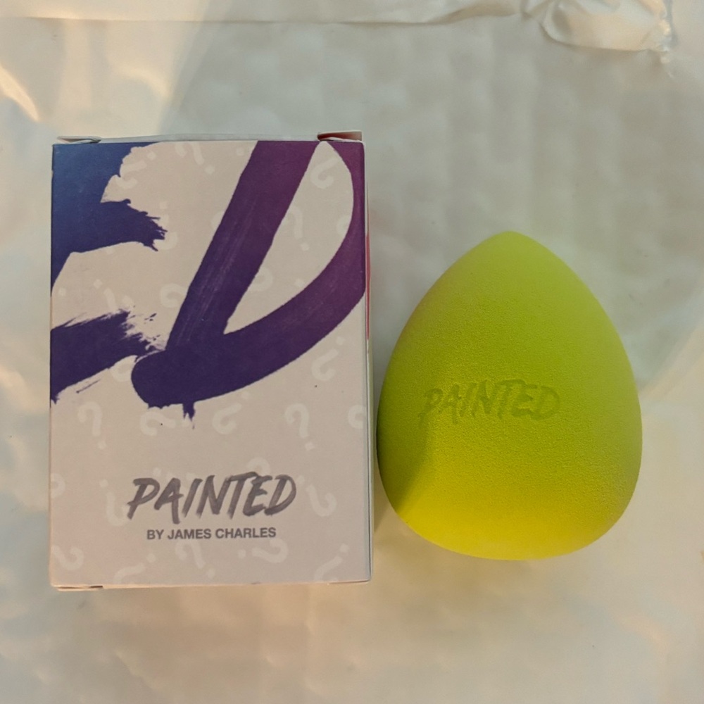 painted by james charles blind box beauty sponge - neon yellow